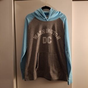 Joe's Jeans Women's Gray and Blue Washington DC Sweater Hoodie